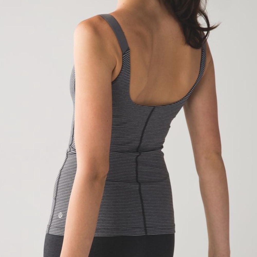 Lululemon Barre None Tank | Black and Gray | Size 6 - Picture 2 of 7